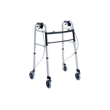 Deambulatore Pieghevole - 4 Ruote E Freni Azionabili A Mano - Moretti RP742 - AFT Medical