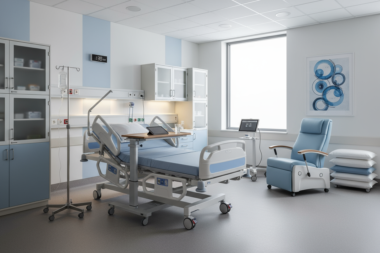 Arredi per Degenza: Letti, Accessori e Soluzioni per il Comfort e la Sicurezza del Paziente