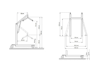 Sollevamalati Manuale con Leva MUEVO RI812 + Imbracatura Standard – Portata 150 kg