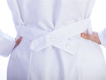 Camice Medico Da Donna In Cotone E Poliestere - 5 Bottoni - Bianco