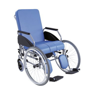 Comoda Per Disabili Con Schienale, Ruote Anteriori Ad Autospinta