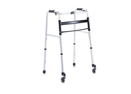 Deambulatore Pieghevole, 2 Ruote Piroettanti, 2 Puntali, Moretti Rp734 - AFT Medical