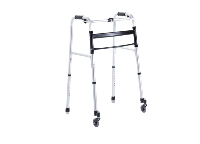 Deambulatore Pieghevole, 2 Ruote Piroettanti, 2 Puntali, Moretti Rp734 - AFT Medical