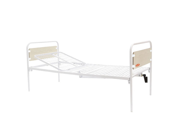 Letto Da Degenza A 1 Manovella - 2 Sezioni - Alzatesta Regolabile - AFT Medical
