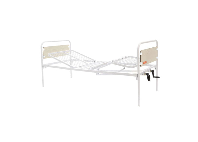 Letto Per Degenza Smontabile - A 4 Sezioni - Due Manovelle - Alzatesta E Alzagambe Regolabile - Moretti Mod. Ibisco - AFT Medical