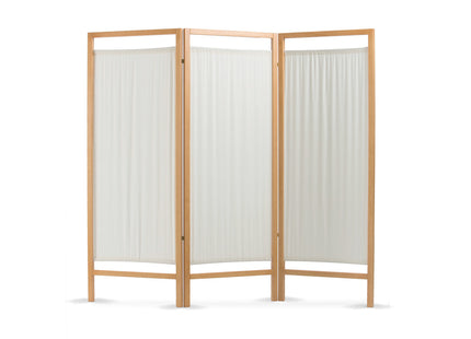 Paravento Medico per Ambulatorio in Legno – 3 Ante in Cotone Ignifugo – Moretti MO765