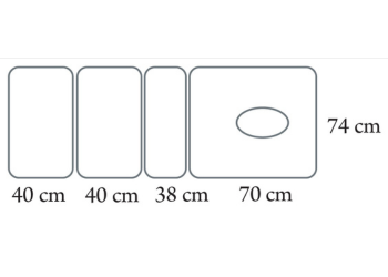 Lettino Medico da Visita in Legno – 4 Sezioni con Foro Facciale – Moretti Deneb