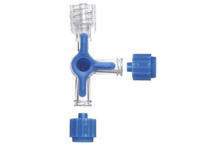 Rubinetto a Tre Vie Lipido-Resistente Senza Prolunga – Luer Lock – Confezione 25 pezzi