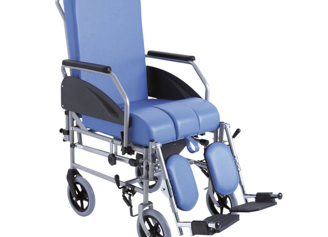 Sedia Comoda Da Transito - 4 Ruote Da 20cm, Schienale Estraibile - AFT Medical