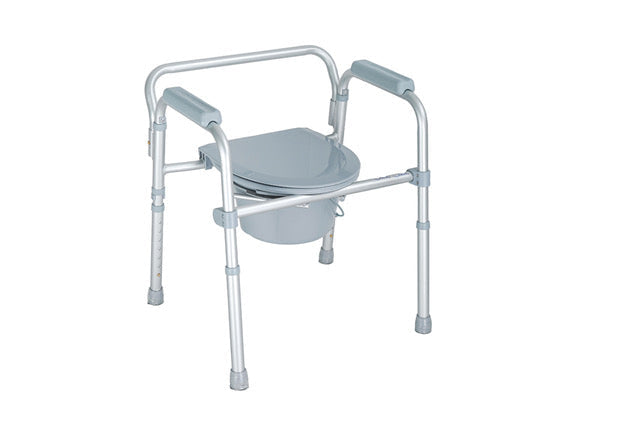 Sedia Comoda WC RP779 – Alluminio – 4 Funzioni – Pieghevole con Puntali – Moretti Mopedia