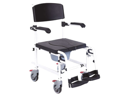 Sedie comode per WC e per doccia su ruote – Imbottitura in PU – Smontabile – Serie Onda - AFT Medical