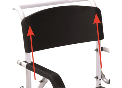 Sedie comode per WC e per doccia su ruote – Imbottitura in PU – Smontabile – Serie Onda - AFT Medical