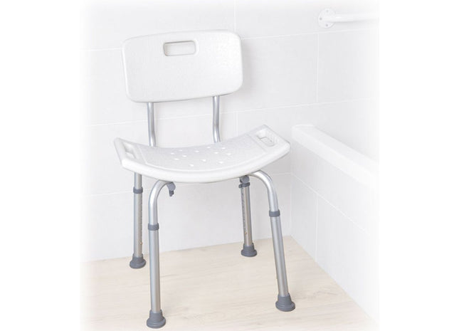 Sedile Per Doccia E Bagno - Alluminio - Schienale - Onda - Moretti