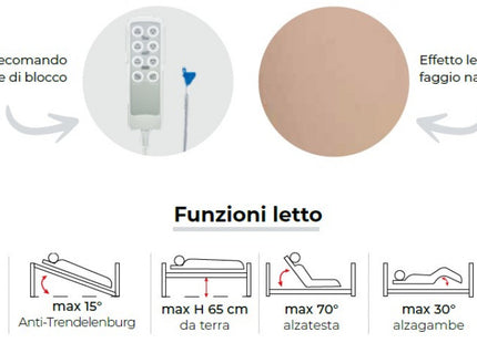 Letto di Degenza in Legno Ultralow – MAGNOLIA