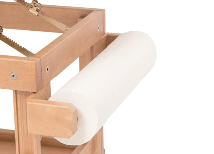 Lettino Medico da Visita in Legno – Moretti Antares – con Foro Facciale, Portarotolo e Piano d’Appoggio