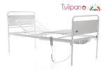 Letto Elettrico Da Degenza A Tre Snodi - Alzatesta E Alzagambe Regolabili - Larghezza 90 Cm - Moretti Mod. Tulipano