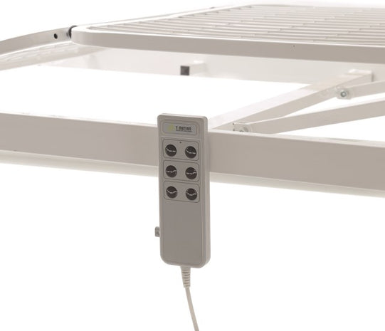 Letto Elettrico Da Degenza A Tre Snodi - Alzatesta E Alzagambe Regolabili - Larghezza 90 Cm - Moretti Mod. Tulipano - AFT Medical