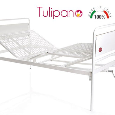 Letto Degenza A 2 Monovelle E 3 Snodi - 1 Piazza E Mezza - Larghezza 120 Cm - Serie Tulipano