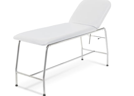 Lettino professionale per visita medica, Tubolare rotondo in acciaio cromato, Made in Italy, Lybra - AFT Medical