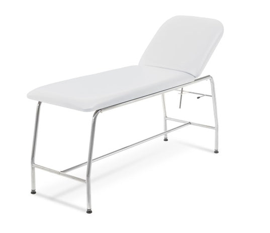 Lettino professionale per visita medica, Tubolare rotondo in acciaio cromato, Made in Italy, Lybra - AFT Medical